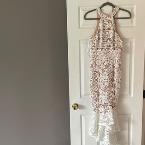 Jarlo Brand New White Lace dress. Perfect for brides!